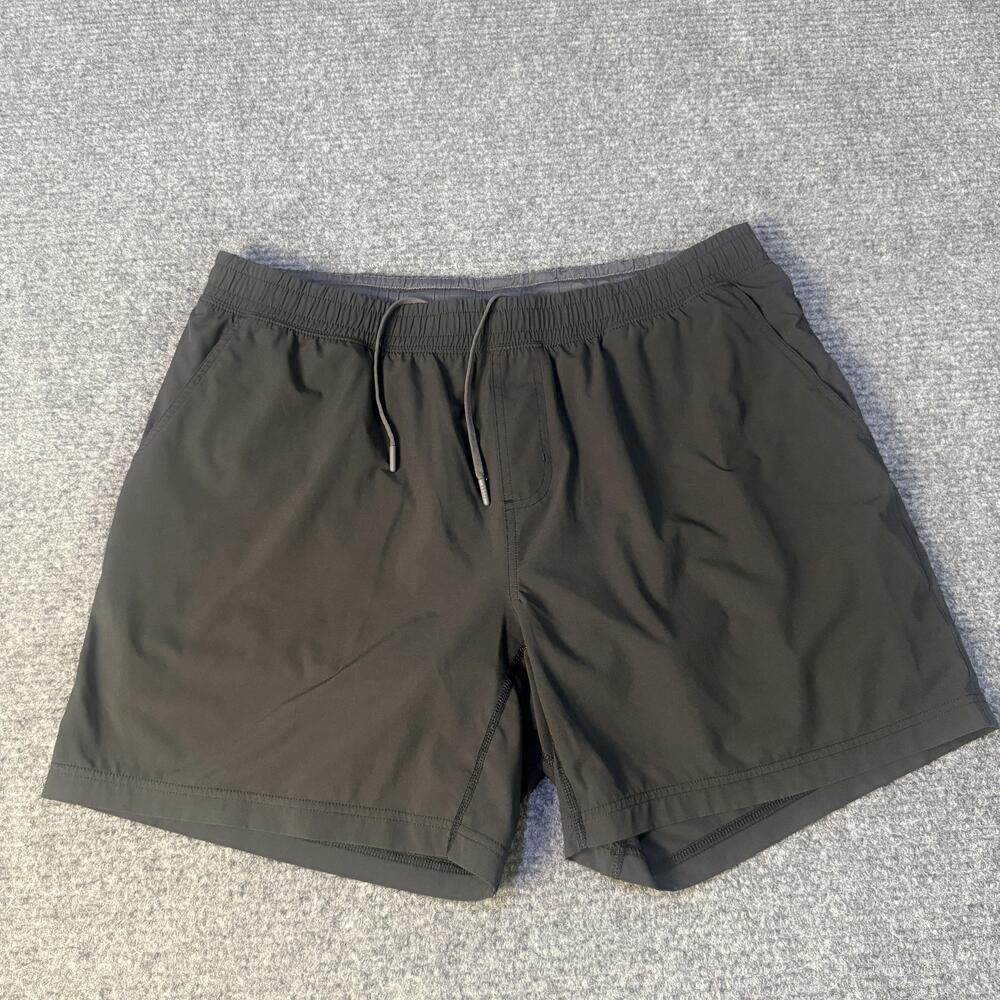 Rhone Shorts Mens 2XL Black Athletic Drawstring Zipper Stretch Quick Dry